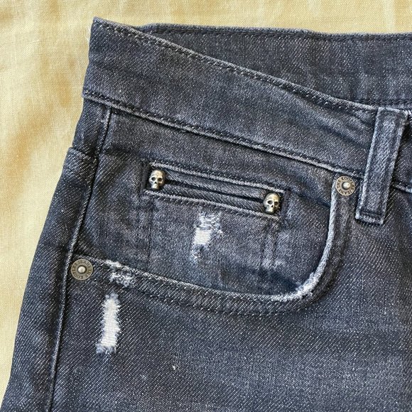 The Kooples Washed Black Tapered Denim - Picture 1 of 5